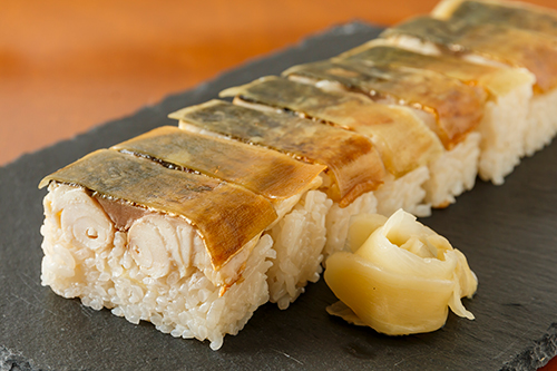 花絵巻の焼き松前鯖寿司